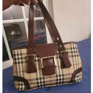Authentic Burberry Haymarkert Check Buckle Bag
